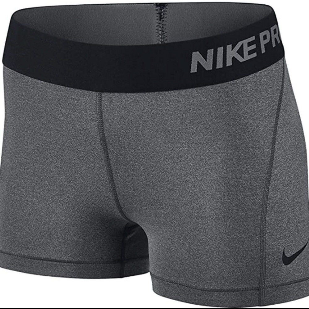 Nike Pro Women's 3" Cool Compression Shorts in Gray Black